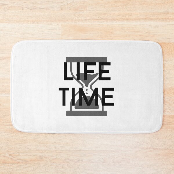 Artikelvorschau, life time text graphic v1 white background entworfen und verkauft von fishpressink.
