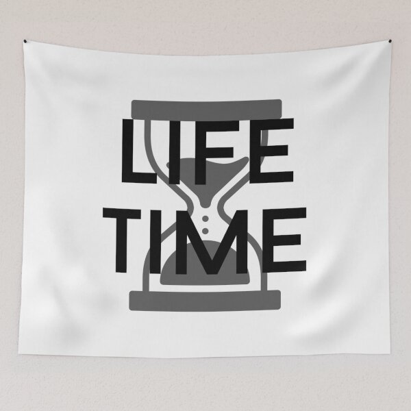 Item preview, life time text graphic v1 white background designed and sold by fishpressink.