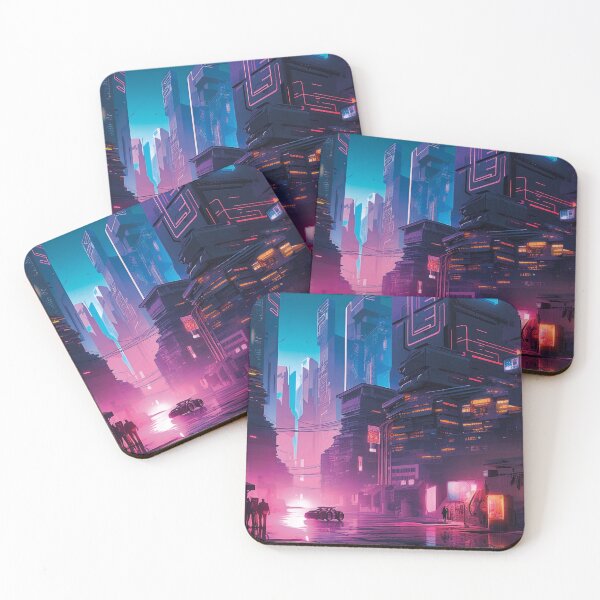 Item preview, Futuristic cityscape designed and sold by Japandiizm.