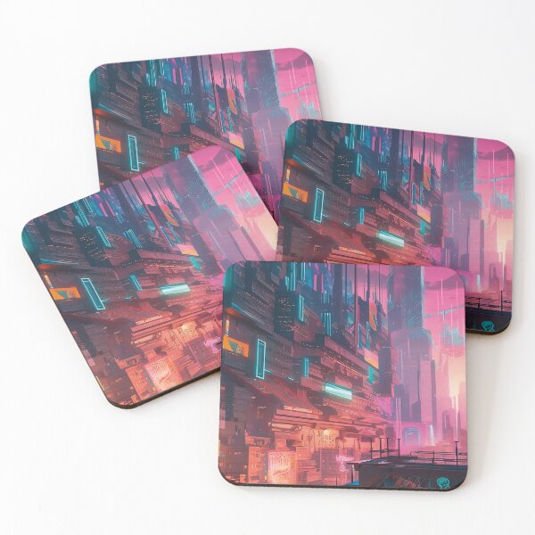 Item preview, futuristic cityscape designed and sold by Japandiizm.