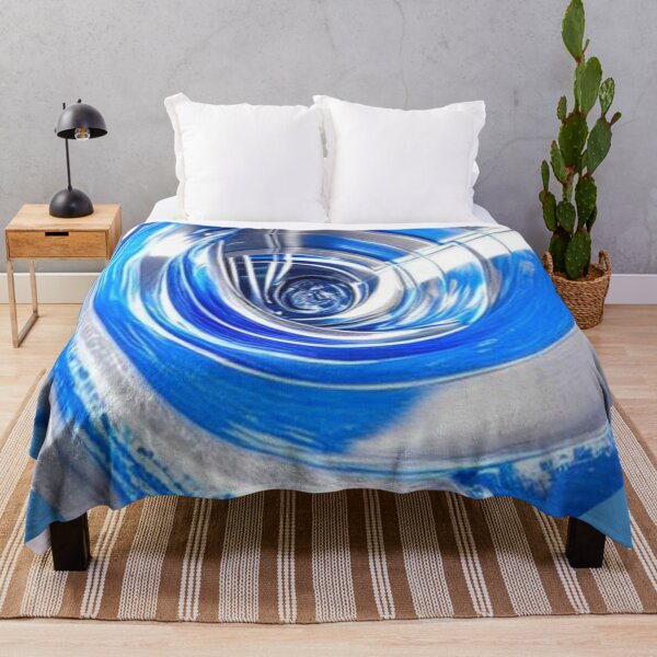 Item preview, water vortex oval in blue white and silver designed and sold by JaroDesign2023.