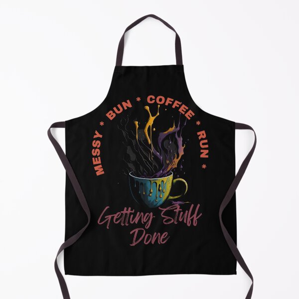 Item preview, Messy Bun Coffee Run and Getting Stuff Done - Coffee and Creativity: The Perfect Pair for a Productive Day designed and sold by Chromatic-Art.