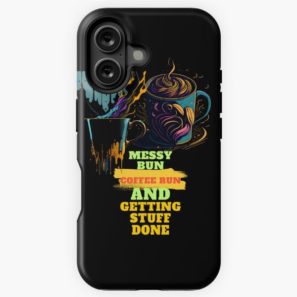 Vista previa del artículo con la obra «Messy Bun Coffee Run y cómo hacer las cosas: estilo y productividad sin esfuerzo: la conexión Messy Bun y Coffee Run», diseñado y vendido por Chromatic-Art.