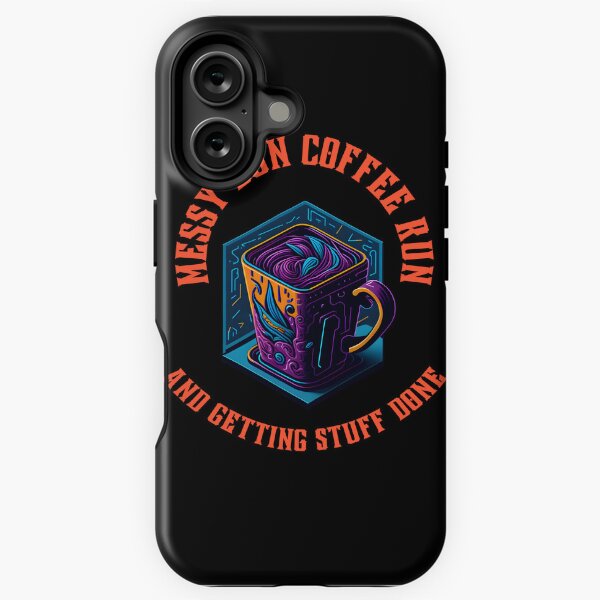 Vista previa del artículo con la obra «Messy Bun Coffee Run y cómo hacer las cosas: el poder del café y un moño desordenado: su secreto para el éxito», diseñado y vendido por Chromatic-Art.