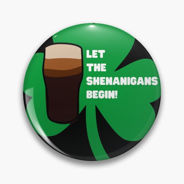 Artikelvorschau, Lassen Sie die Shenanigans beginnen - Pint Glas Stout - St. Patrick Shamrock Trinkshirt entworfen und verkauft von WigOutlet.