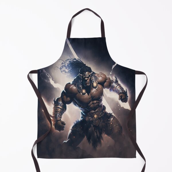 Item preview, Black African Barbarian Warrior Fearless Ancestor Abstract Art designed and sold by MasterArtsman.