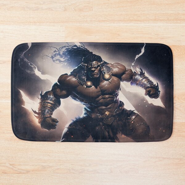 Item preview, Black African Barbarian Warrior Fearless Ancestor Abstract Art designed and sold by MasterArtsman.