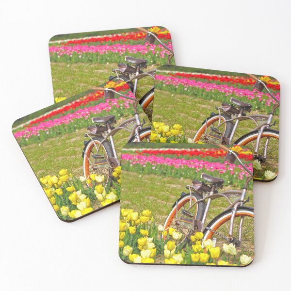 Item preview, Bicycle In Tulip fields  designed and sold by Linda Sannuti.
