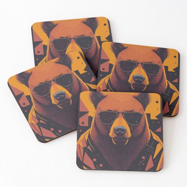 Item preview, Sunglass Bear - Cute and Trendy Animal Art for your Summer Vibes designed and sold by Diegos-.