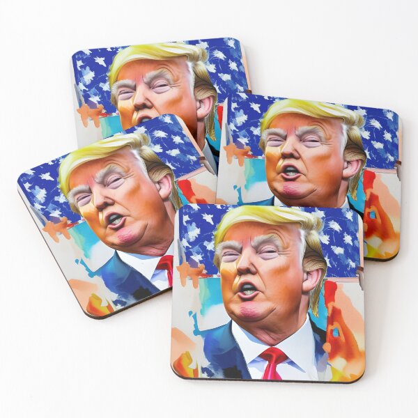 Item preview, Pop art portrait of Donald Trump speaking designed and sold by brandway.