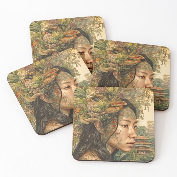 Item preview, Vintage Jungle Poster Asian Woman designed and sold by pauloss.