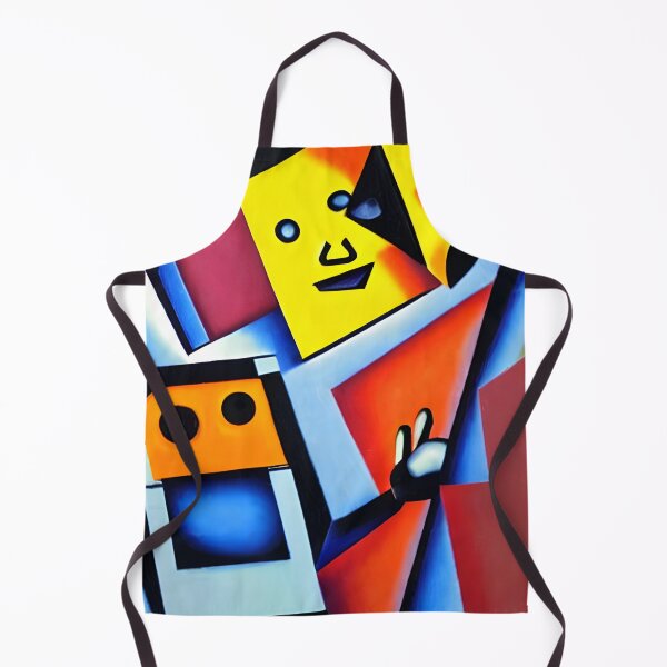 Aperçu de l'œuvre Robot style cubisme créée et vendue par CRAFTER-MEDIA.