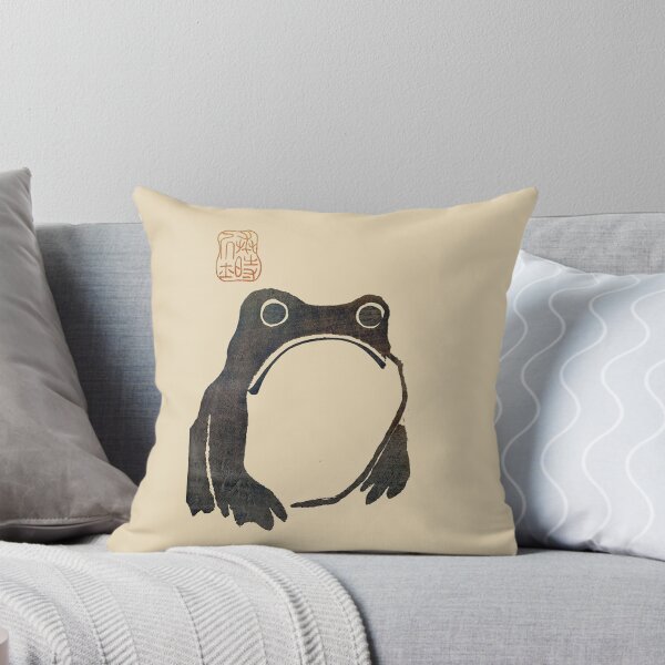 Item preview, Unimpressed Grumpy Frog - cottagecore Matsumoto Hoji designed and sold by Washii-.