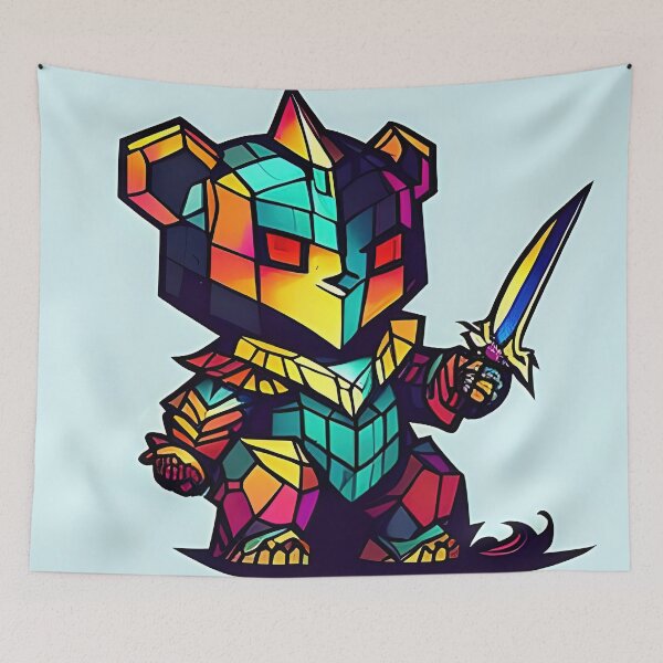 Aperçu de l'œuvre Geometric Grizzly créée et vendue par KristoffDeuox.