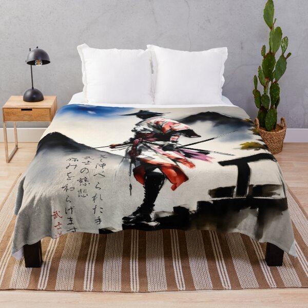Item preview, Oriental art, Samurai painting with Japanese poem about benevolence. designed and sold by BushidoLegends.