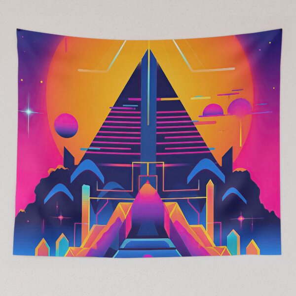 Item preview, Retrowave Cyberpunk Art Poster designed and sold by pauloss.