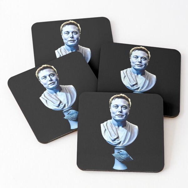 Item preview, Elon Musk - Marble Bust with Twitter Bird - Titter - X Corp designed and sold by WigOutlet.