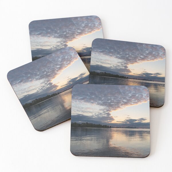 Item preview, Half and Half - Multicolored Cloud Bank Over Toronto Skyline designed and sold by Georgia Mizuleva.
