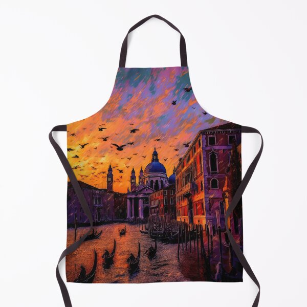 Item preview, VENICE IN VIOLET AND ORANGE designed and sold by ArtbyRolleen.