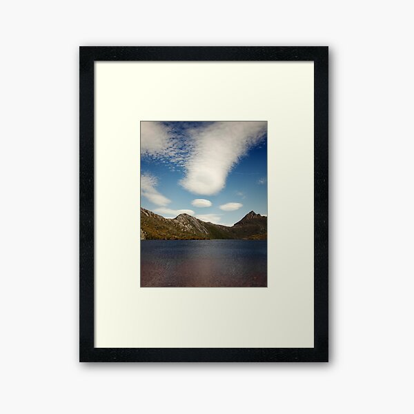 Cradle Mountain with Clouds Framed Art Print