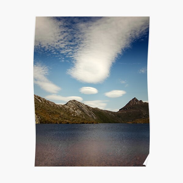 Cradle Mountain with Clouds Poster