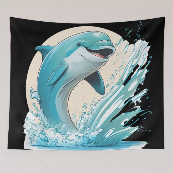 Item preview, Funny Dolphin designed and sold by Yaksza.
