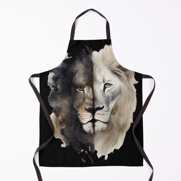 Item preview, Black and white lion designed and sold by Yaksza.