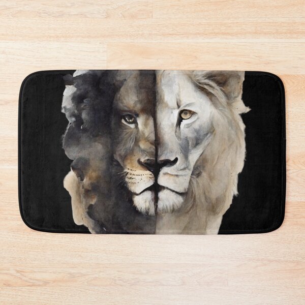 Item preview, Black and white lion designed and sold by Yaksza.