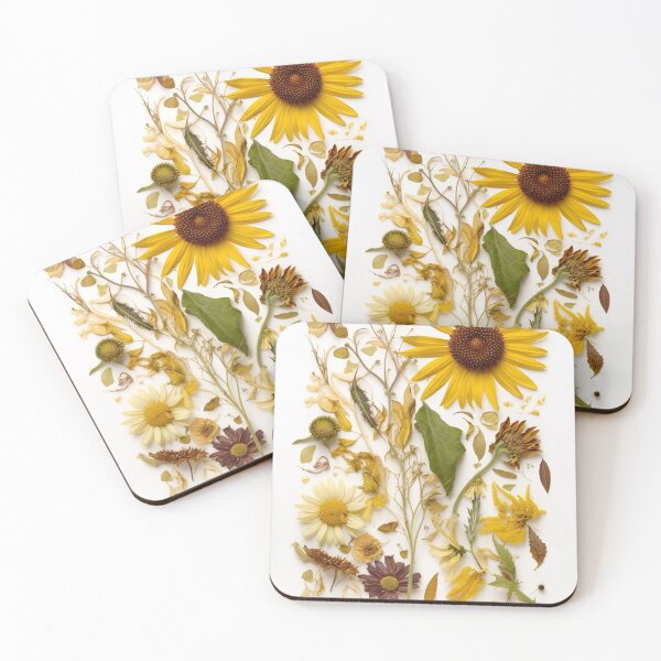Item preview, Echoes of Summer: A Delicate Collage of Pressed Dried Petals - Sunflower Pressed Dried flowers designed and sold by EmeraldeaArt.
