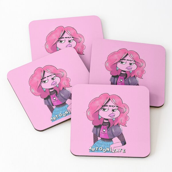 Item preview, pink girl, artoonize style designed and sold by Artoonizate.