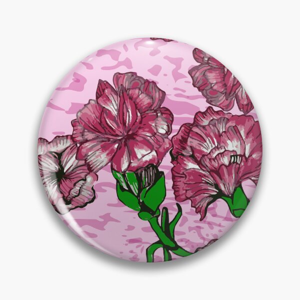 Item preview, Pink Carnation Illustration Art designed and sold by ClubCreativeArt.