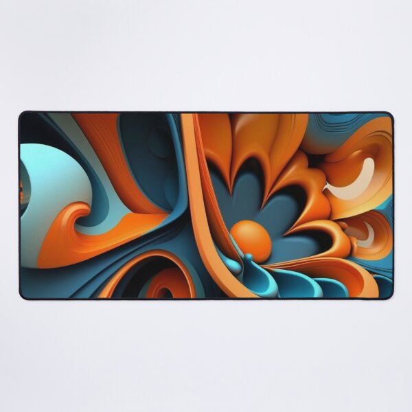 Artikelvorschau, Blau & Orange 3d entworfen und verkauft von Yaksza.