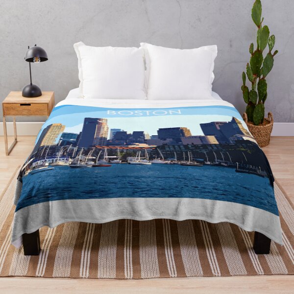 Item preview, Boston, Massachusetts, USA, Travel Print designed and sold by summattodraw.