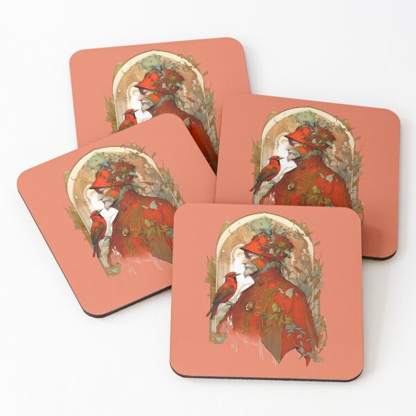 Item preview, The Cardinals Art Nouveau Design designed and sold by entwithanaxe.