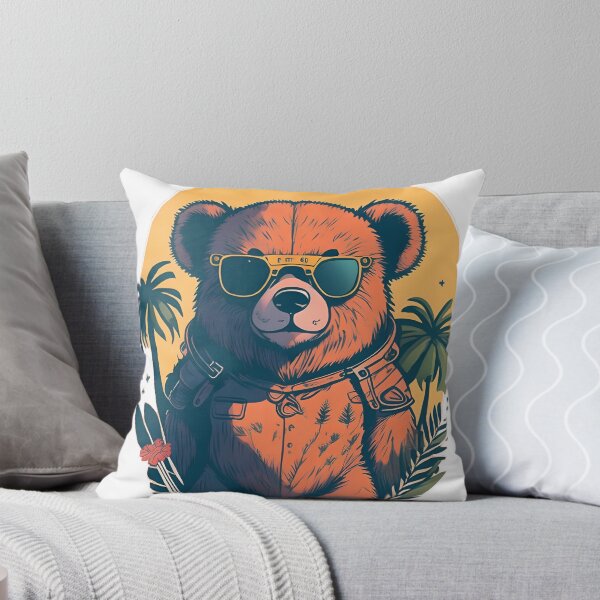 Item preview, Bear With Sunglasses At Sunrise designed and sold by ArtsyWishesShop.