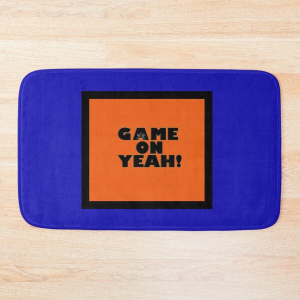 Item preview, Game On Yeah (orange background) designed and sold by HoorayDesigns.