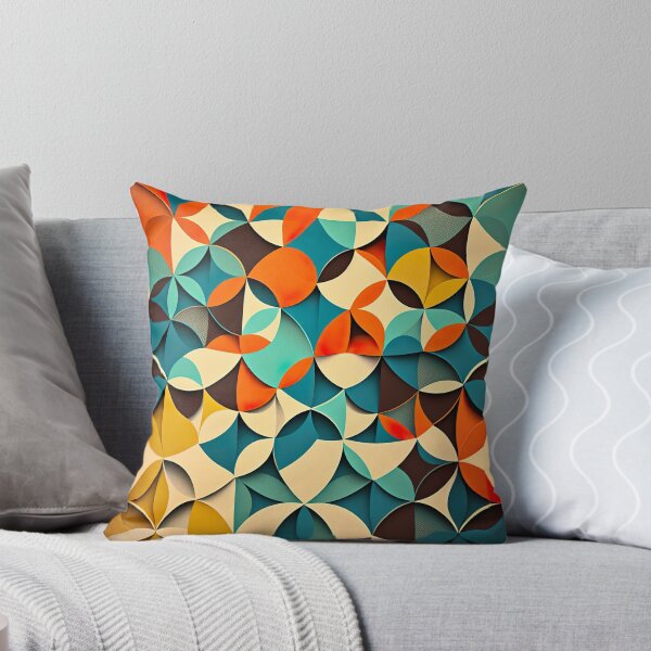 Item preview, Geometric Pattern Made of Overlapping Circles and Triangles designed and sold by oneeko.