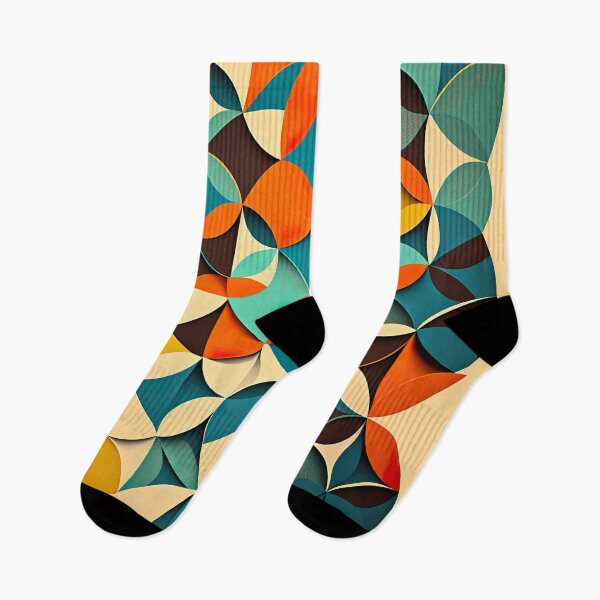 Item preview, Geometric Pattern Made of Overlapping Circles and Triangles designed and sold by oneeko.