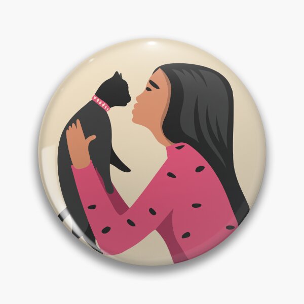 Item preview, Cat Lovers - A girl kissing a cat inside a frame designed and sold by GreissDesign.