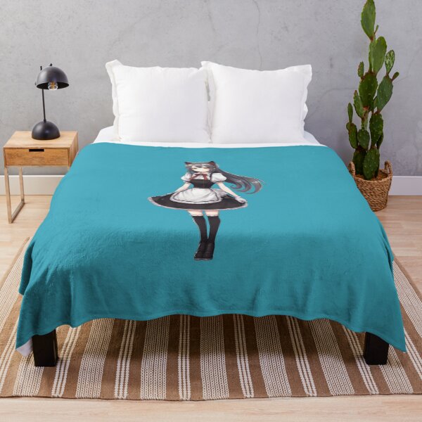 Item preview, Anime Neko maid Girl - the Perfect Kawaii Addition to Your Collection! designed and sold by TrendyArtInk.
