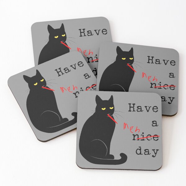 Item preview, Unenthused Cat Nice Day Quotes - Funny Cat designed and sold by DuskySavage.