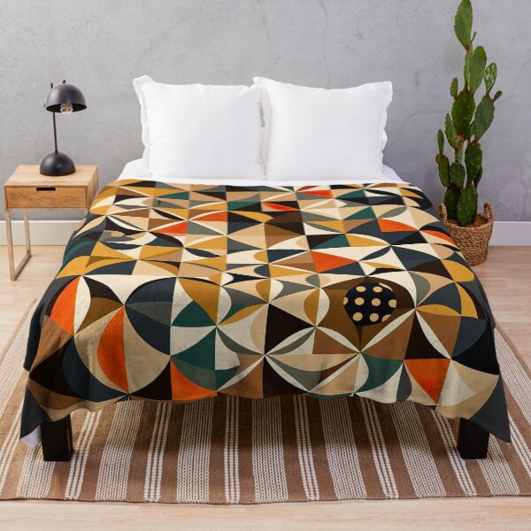 Item preview, Geometric Pattern Made of Overlapping Circles and Triangles designed and sold by oneeko.