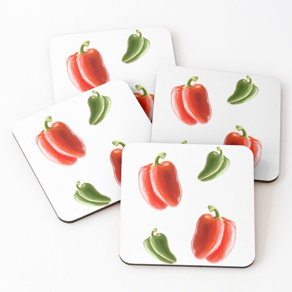 Item preview, Red & Green Peppers  designed and sold by Monica  O’Brien.