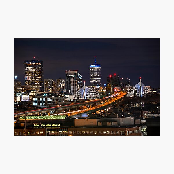 Item preview, The Boston Skyline Boston MA Full Zakim designed and sold by WayneOxfordPh.