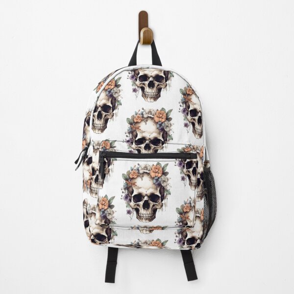 Item preview, Skull with flowers #1 designed and sold by larabu.