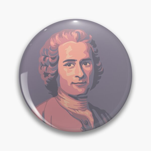 Item preview, Jean-Jacques Rousseau Portrait in Pink designed and sold by Unhinged Heather.