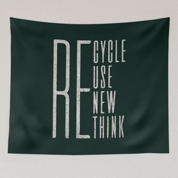 Item preview, Recycle Reuse Renew Rethink designed and sold by SkyAfterDusk.