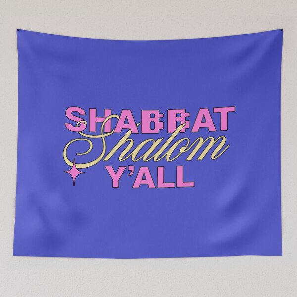 Item preview, Shabbat Shalom Y'All Pastel Colors designed and sold by MorahFish.