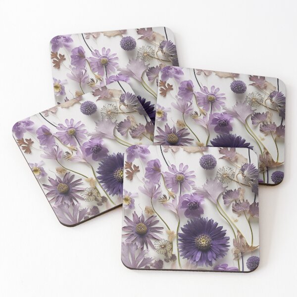 Item preview, Enchanting Violets: A Captivating Collage of Pressed Dried Petals - Pressed Dried flowers designed and sold by EmeraldeaArt.