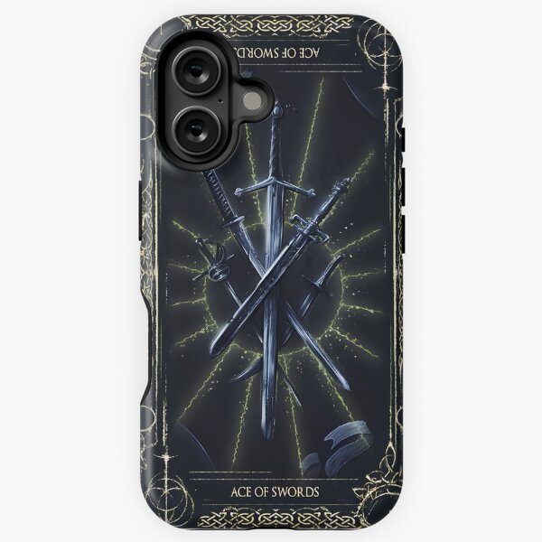 Vista previa del artículo con la obra «as de sworsd-elden anillo cartas del tarot fanart», diseñado y vendido por Greyo101.